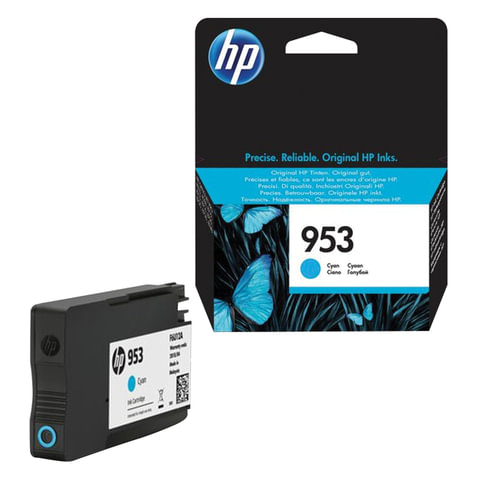 Картридж струйный HP (F6U12AE) Officejet Pro 8710/8210, №953, голубой, ресурс 700 стр., оригинальный