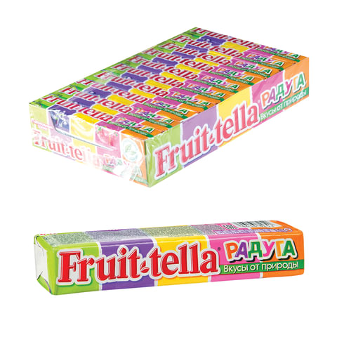 Жевательная конфета FRUITTELLA (Фруттелла) "Радуга", 41 г, 87042