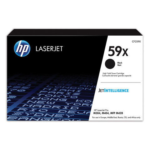 Картридж лазерный HP (CF259X) LaserJet Pro M404n/dn/dw/M428dw/fdn/fdw, №59X, оригинальный, ресурс, 10000 страниц