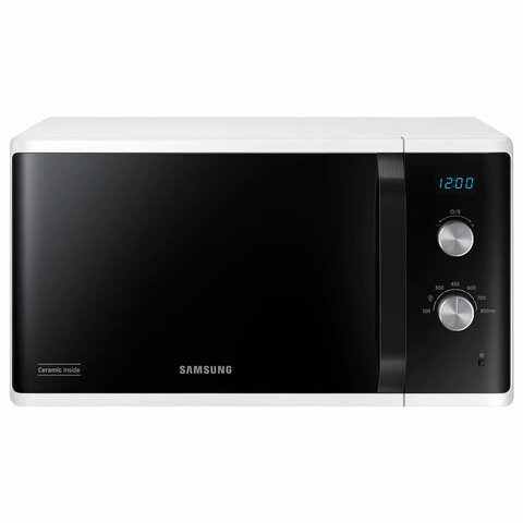 Микроволновая печь SAMSUNG MS23K3614AW/BW, объем 23 л, мощность 800 Вт, механическое управление, белая